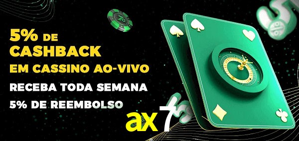 Promoções do cassino ao Vivo ax7